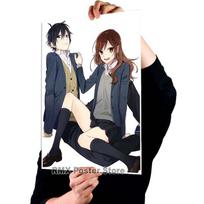Baltas dengtas popierius Japonijos anime Horimiya plakatai Aukštos kokybės spausdinimo plakatas namų dekoravimas „pasidaryk pats“ Svetainės baro dekoravimo tapyba 42x30cm