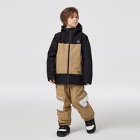 Kids Ski Suit Outdoor Winter Warm Snowboard Suit Girls Boys Waterproof Windproof Skiing Jacket and Pants Set Oversize Breathable Insulated Snow Suit M black