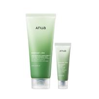 ANUA Heartleaf Pore Deep Cleansing Foam Sebum Control Cleanser 150ml Set (+25ml Mini) white