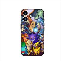 P-Pokemonų Charmander P-Pikachu Telefono dėklas Apple iPhone 16 15 14 Plus 13 12 Mini 17 Pro Max + 16E Air 16+ ProMax iPhone 12 black