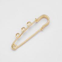 5/10PCS Metal Large Safety Pin Brooch Blank Base Brooches Pins 3 Rings Fasteners DIY Craft Jewelry Making Supplies Accessories 50mm - 5 PCS auksas