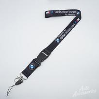 Nylon Car Lanyard Pass Work ID Mobile Neck Straps Anti-loss Key Chain Rope For BMW Sport M1 M3 M4 M5 M6 E90 E39 F30 X3 X4 X5 X6 black