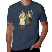 Blake and Mortimer (From the back cover of The Septimus Wave (LOnde Septimus)) TShirt PerforUnisexce Dry Fit TShirt 3XL brown
