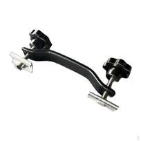 Roof Tent Bracket Aluminum Alloy Side Connector Rustproof with Hand Knobs for Camping black