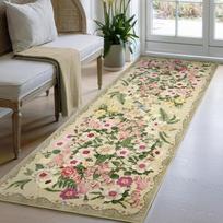 Floral Area Rug – Large Modern Vintage Carpet for Living Room, Soft Non-Slip Machine Washable Floor Mat for Sofa Coffee Table 80x120cm(31x46in) gray