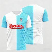 2026 Best-Selling Model - Spanish Fans Training Sports Moisture-Wicking Short-Sleeved T-Shirt - Family Clothing Set 6XL blue