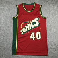 Vyriški Seattle SuperSonics krepšinio marškinėliai 20 40 35 Siuvinėtas komandinio sporto marškinėlis Žiema Ruduo XXL