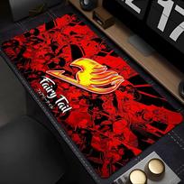Cool Anime Mouse Pad Non Slip Big Table Mat Fairy Tail Office Mousepad Hot Keyboard Pad Rubber Base Gaming Daily Use Mousepad 800x300x2mm red