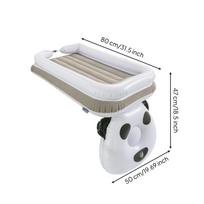 Inflatable Car Mattress Portable Air Bed Comfortable Back Seat for Children, Infants, Road white