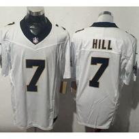 NFL New Orleans Saints Fan Jersey Short Sleeve T-Shirt Mens Football Uniform Style Embroidered Number 7 Or 41 White-7 Black Text