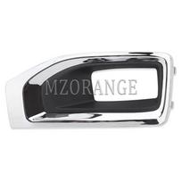 Fog Lights Chrome Cover Grill for GMC YUKON 2015 2016 2017 2018  Fog Lamp Bezel Front Bumper Fog Light Headlight Cover L black