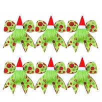 The Bow Decoration, The Green-haired Bow, Christmas Accessories, Gift Box Decoration, Tree Wreath Decoration. One Size