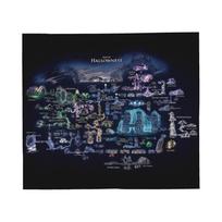 Hollow Knight Silksong Game Map Blanket Mysterious Flannel Awesome Soft Throw Blanket for Bed Sofa Textile Decor Couch 30x40in gray