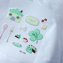 Korean Sea Salt Cat Jelly Stickers: Chic Girly DIY Phone Case & Journal Decor white