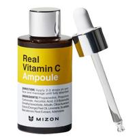 Mizon Tikras Vitamino C ampulė poroms ir dėmėms 30ml – 19% Gryno Vitamino C skaistinantis serumas 30ml yellow