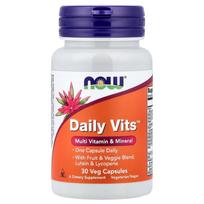 Now Foods Daily Vits Multi-Vitamin & Mineral Veg Capsules, 30 Count