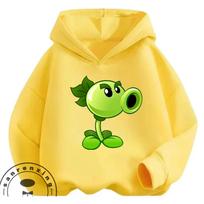 Kids Hoodie Sweatshirt Plants Vs Zombies Cute Kawaii Cartoon Autumn Winter Outdoor Casual Streetwear For Boys Girls 100 yellow