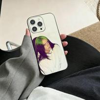 Singer B-Billie Eilish Phone Case For iPhone 17, 16,15,14,13,12,11 Plus,Pro Max, Others Soft Black Cover iPhone17promax gray