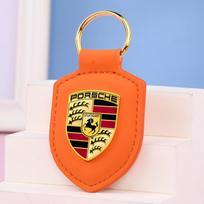 PU Odos Raktų Pakabukas Dovanos Automobilio Raktų Pakabukas Raktų Žiedas Porsche Cayenne Panamera Macan 911 Taycan Boxster Cayman 918 Pajun gray