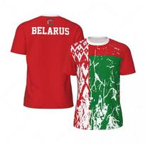 Belarus Flag Graphic Mens Football Jersey Fashion National Emblem 3D Printed Sports T Shirt Casual Oversized Breathable Tees 5XL red