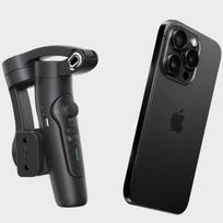 M03 Three-Axis Mobile Stabilizer: Anti-Shake Gimbal for Live Streaming with AI Face Tracking & Detachable Remote Control black