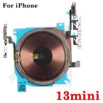 Wireless charging chip coil NFC with magnet power volume flex cable for iPhone 12 13 14 mini pro Max Plus charger panel sticker For iphone 13mini