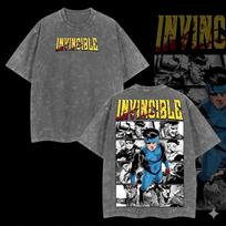 Invincible V2 T-and kids tshirt, Character Comics TV Series Graphic Design Unisex S gray