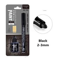 Permanent Metallic Paint Marker Pen With Ink Set Diy Resin Mold Tire Metal Oil Gold Silver White Black Blue Markers Pens Drawing juoda