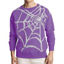 Men's Graphic Sweaters Gothic Sweater Oversized Unisex Knit Tops Neck Long Sleeve Streetwear XL šviesiai violetinė spalva