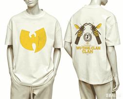 Wutang Clan For Fan Gift Tshirt Unisex Unisex Harajuku Oversized Unisex Short Sleeve Streetwear High Quality Couples Classic Soft 4XL yellow
