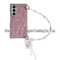 Samsung Galaxy Z Fold8/7 Bow Glitter Stand Bracelet Phone Case Z Fold 8 Ultra gray