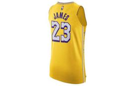 Nike Krepšinio marškinėliai AU Žaidėjo versija 2019 2020 Los Angeles Lakers LeBron James LeBron James Vyriški Geltoni AV4583-728 M