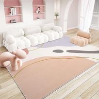 Modern Minimalist Carpets for Living Room Large Area Bedroom Decor Abstract Carpet Home Pink Floor Mat Non-slip Cloakroom Rug 80x120cm(31x46in)