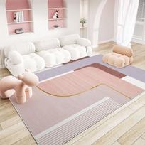 Modern Minimalist Carpets for Living Room Large Area Bedroom Decor Abstract Carpet Home Pink Floor Mat Non-slip Cloakroom Rug 80x160cm(31x62in)