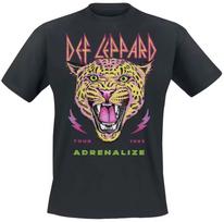 Def Leppard Adrenalize Tour 1993 Unisex T-shirt Leopard Print Vintage Rock Tee 130 black