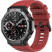 Silicone Strap for Amazfit T-Rex 3, Red black