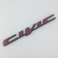 Metalinė Automobilio Lipdukas Emblema Ženklelis Lipdukai Dekoracija Honda CIVIC Logotipas Emblema Lipdukas Sparnas Bagažinė Ženklelis Išorė Auto Aksesuaras gray