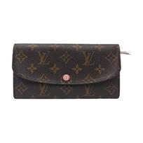 [Pre-Owned] Louis Vuitton Emilie Wallet 'Brown Monogram Canvas' - Good #1GOYWB1 ONE SIZE black