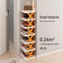 Shoe Compact Removable Rack Spacesaving Indoor Storage Cabinet For Dorms And Doorways Orange red,1-Tier