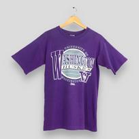 Vintage 90's Washington Huskies Ncaa Purple T shirt Medium Washington Huskies Ncaa Shirt University of Washington Huskies Salem Tees Size M 150 gray