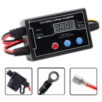 Car DRL Controller Auto LED Daytime Running Light Relay Harness Dimmer 12/24V with On/off Function Threshold Voltage Adjustable black