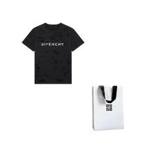 Givenchy SS23 Destroyed Effect T-shirt Black BM71G13Y9W-011 S black