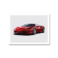Modernus šaunus automobilio meno spausdinimo plakatas Sporto automobilio drobės tapyba berniuko miegamojo klubo siena Namų miegamojo kambario apdaila Paveikslėlis Sienų menas 30X40cm Unframed black