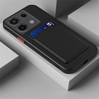 Dėklas, skirtas Redmi 13 13C Note 13 Pro 4G 5G POCO C65 X6 M6 Pro kortelės lizdo laikiklis Minkštas telefono dangtelis skirtas Redmi Note 13 4G 13 Pro Plus Pro+ 5G Soft, atsparus smūgiams RedMi Note 13 juoda