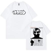 Reperio Mf Doom Grafiniai Marškinėliai Madvillainy Metalo Muzikos Albumo Marškinėlis Vyrams Moterims Punk Vintage Per dydžio Medvilninis T-shirt Streetwear L gray