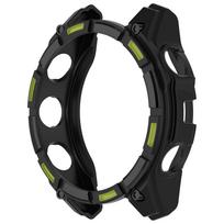 TPU apsauginis dėklas Garmin Fenix 8 51mm 47mm 43mm AMOLED SOLAR minkštas silikoninis buferinis dėklas priedai Fenix8 apsaugai Fenix 8 43mm AMOLED black