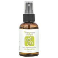 Mild By Nature, Portable Hand Sanitizer, Alcohol-Free, Lemongrass, 2 fl oz (60 ml) gray