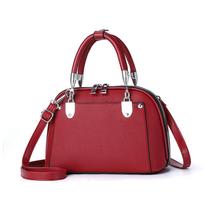 Portable shoulder messenger bag simple women trend bag versatile lightweight bag women 25*11*17 raudona