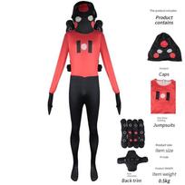 Helovino kombinezonas Skibidi tualeto žaidimo Cosplay kostiumas Tualeto žmogus Monitoriaus žmogus Garso žmogus Kombinezonas Titan Speakerman Onesie S black