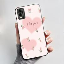 For Nokia C32 C22 4G 2023 Case Black Soft Silicone TPU Luxury Fashion Flower Butterfly Phone Casing For Nokia C32 C22 Back Cover Nokia C32 white